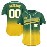 Custom Green Yellow Fade Fashion Personalized Authentic Baseball Jersey BSBJ01-D0a70ca