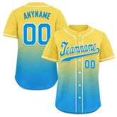 Custom Yellow Blue Fade Fashion Personalized Authentic Baseball Jersey BSBJ01-D0a70fc