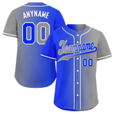 Custom Blue Grey Gradient Fashion Personalized Authentic Baseball Jersey BSBJ01-D0a709a