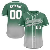 Custom Green Grey Fade Fashion Personalized Authentic Baseball Jersey BSBJ01-D0a70c9