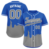 Custom Blue Gray City Edition Personalized Authentic Baseball Jersey BSBJ01-D017124