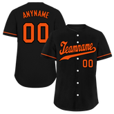 Custom Black Orange Classic Style Orange Personalized Authentic Baseball Jersey BSBJ01-bd0fa0b