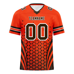Custom Black Orange Ohio Personalized Authentic Football Jersey FBJ02-D023033-8