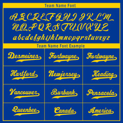 Custom Blue Yellow Los Angeles Jacket Bomber Full-Snap Varsity Letterman Personalized Jacket FZ005SX-D020290-15