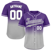 Custom Purple Grey Fade Fashion Personalized Authentic Baseball Jersey BSBJ01-D0a70cd