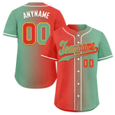 Custom Red Green Gradient Fashion Personalized Authentic Baseball Jersey BSBJ01-D0a7a09