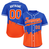 Custom Blue Orange City Edition Personalized Authentic Baseball Jersey BSBJ01-D017140