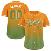 Custom Orange Green Fade Fashion Personalized Authentic Baseball Jersey BSBJ01-D0a70b9