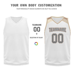 Custom White Gold City Edition Personalized Sports Uniform Authentic Basketball Jersey BBJ01-D06101-5