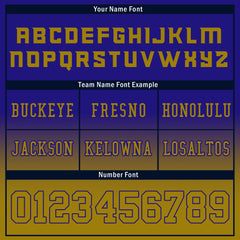 Custom Blue Yellow Fade Fashion Baltimore High-Performance American Football Jersey FBJ06-D020252-2
