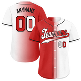 Custom Red White Gradient Fashion Personalized Authentic Baseball Jersey BSBJ01-D0a7aa9