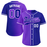Custom Purple Blue Gradient Fashion Personalized Authentic Baseball Jersey BSBJ01-D0a7a0b