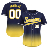 Custom Blue Yellow Fade Fashion Personalized Authentic Baseball Jersey BSBJ01-D0a70e9