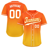 Custom Yellow Orange Fade Fashion Personalized Authentic Baseball Jersey BSBJ01-D0a70c8