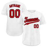 Custom White Classic Style Red Personalized Authentic Baseball Jersey BSBJ01-bd0fad9
