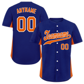 Custom Blue Classic Style Orange Personalized Authentic Baseball Jersey BSBJ01-bd0faba