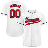 Custom White Classic Style Red Personalized Authentic Baseball Jersey BSBJ01-bd0faaf