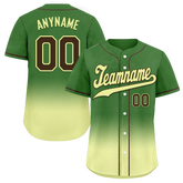 Custom Green Fade Fashion Personalized Authentic Baseball Jersey BSBJ01-D0a70f7