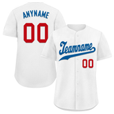 Custom White Classic Style Blue Personalized Authentic Baseball Jersey BSBJ01-bd0faeb