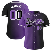 Custom Purple Black Gradient Fashion Personalized Authentic Baseball Jersey BSBJ01-D0a7090