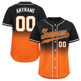 Custom Black Orange Fade Fashion Personalized Authentic Baseball Jersey BSBJ01-D0a70ce