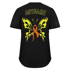 Custom Black World Cancer Day Personalized Authentic Baseball Jersey BSBJ01-E06020-17