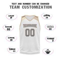 Custom White Gold City Edition Personalized Sports Uniform Authentic Basketball Jersey BBJ01-D06101-5