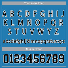 Custom Blue Detroit Jacket Bomber Full-Snap Varsity Letterman Personalized Jacket FZ005-D025004-9