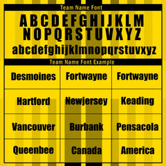 Custom Yellow Black Soccer Sets Jersey Personalized SCJ101-D020131-7