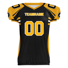 Custom Yellow Black Pennsylvania High-Performance American Football Jersey FBJ06-D023001-30