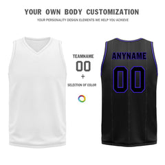 Custom Black Purple Red Toronto City Edition Personalized Reversible Basketball Set Sports Basketball Jersey BBJ01R-D0610-28-COOLMAX