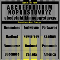 Custom Gray Yellow Soccer Sets Jersey Personalized SCJ101-D020131-9