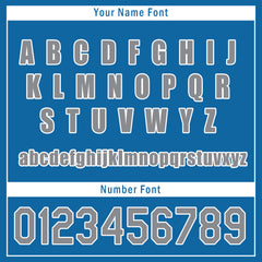 Custom Blue White Jacket Bomber Full-Snap Varsity Letterman Personalized Jacket FZ005-D020255-2