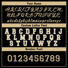 Custom Black Gold New Orleans Jacket Bomber Full-Snap Varsity Letterman Personalized Jacket FZ005SX-D020290-19