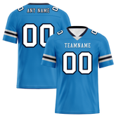 Custom Blue White Classic Style Personalized Authentic Football Jersey FBJ02-bd0a700c