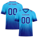Custom Dark Blue Fade Fashion Personalized Authentic Football Jersey FBJ02-D06100