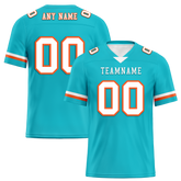 Custom Cyan Classic Style Personalized Authentic Football Jersey FBJ02-bd0a70ba