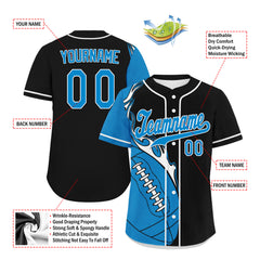 Custom Black Blue Jersey and TN Shoes Combo Offer Personalized ZH-D0200101-6