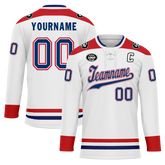 Custom White Red Personalized Hockey Jersey HCKJ01-D0a70a8