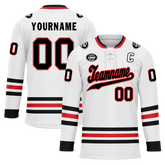 Custom White Personalized Hockey Jersey HCKJ01-D0a70be