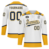 Custom White Green Personalized Hockey Jersey HCKJ01-D0a70ca