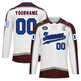 Custom White Red Personalized Hockey Jersey HCKJ01-D0a70ea