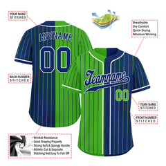 Custom Stripe Fashion Personalized Authentic Baseball Jersey BSBJ01-E06043-17