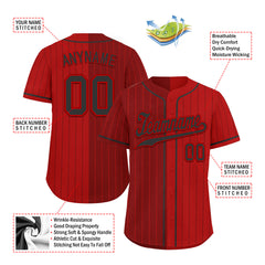 Custom Stripe Fashion Personalized Authentic Baseball Jersey BSBJ01-E06043-26