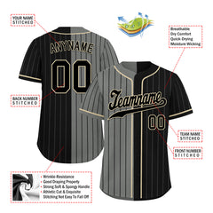 Custom Stripe Fashion Personalized Authentic Baseball Jersey BSBJ01-E06043-3