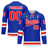Custom Blue Red Personalized Hockey Jersey HCKJ01-D0a7007