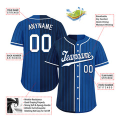 Custom Stripe Fashion Personalized Authentic Baseball Jersey BSBJ01-E06043-1