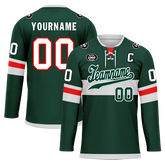 Custom Green Personalized Hockey Jersey HCKJ01-D0a70b9