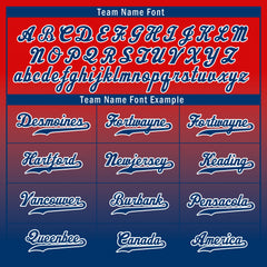 Custom Red Blue Fade Fashion Personalized Authentic Baseball Jersey UN002-bd0b007b-e