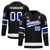 Custom Black Grey Personalized Hockey Jersey HCKJ01-D0a70ba